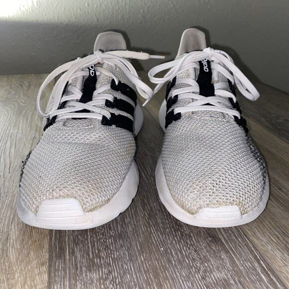 Adidas F36241 Mens US Size 9.5 Questar Flow White Black Sneakers Shoes - Picture 3 of 11